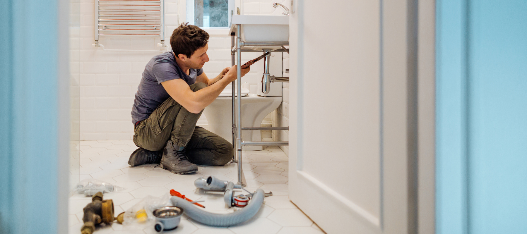 Plumbing and hardware supplies inside Ranburne Super Market & Hardware