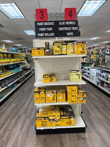 Building materials and supplies at Tiffin Supply in Red Bay, Alabama.