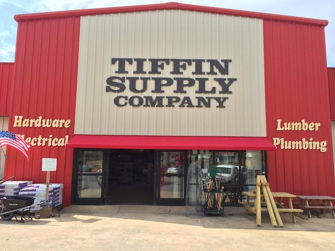 Tiffin Supply Company storefront in Red Bay, Alabama.