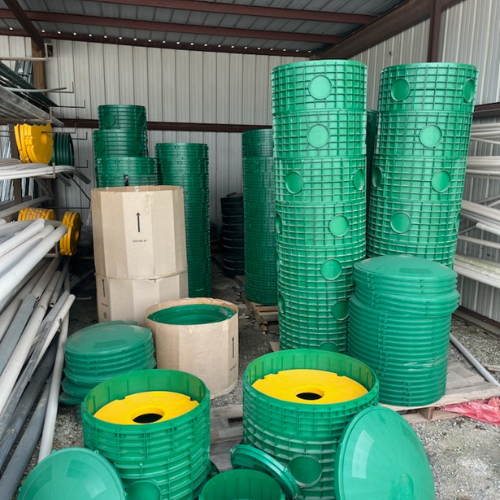 Supplies inside of S&S Wholesale warehouse