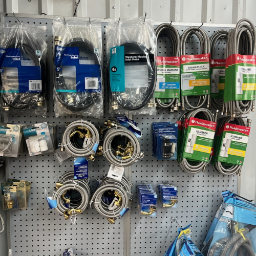 Connectors and supplies inside of S&S Wholesale warehouse