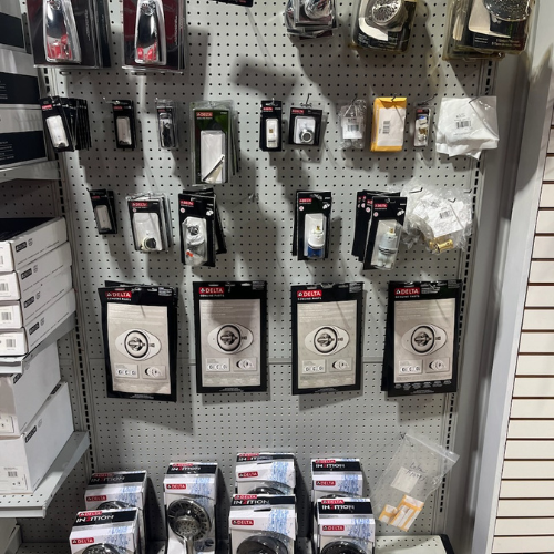 Various supplies inside of S&S Wholesale warehouse