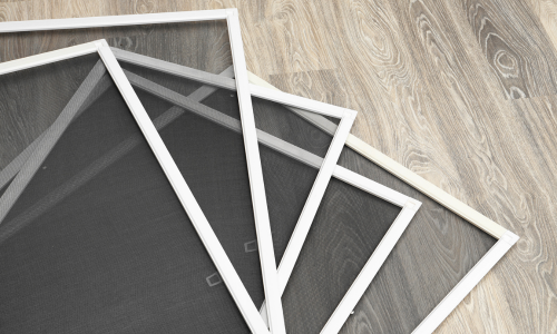Window screens ready for repair