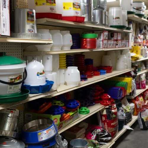 Supplies on display inside of Metcalf's Trading Post